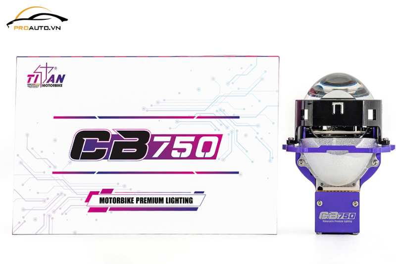 Độ đèn xe Vinfast VF3 – Bi LED Titan CB750 Square