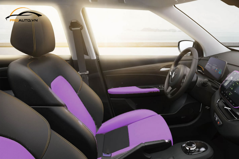 Độ ghế chỉnh điện xe Vinfast VF3 giúp điều chỉnh tư thế dễ dàng, tăng tính thẩm mỹ