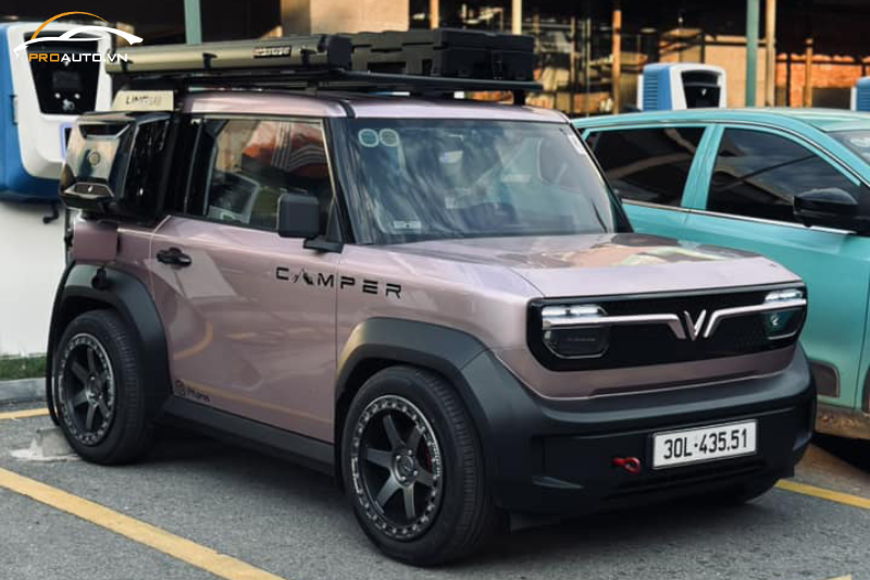 Độ mâm xe Vinfast VF3 có thiết kế sang trọng, hiện đại