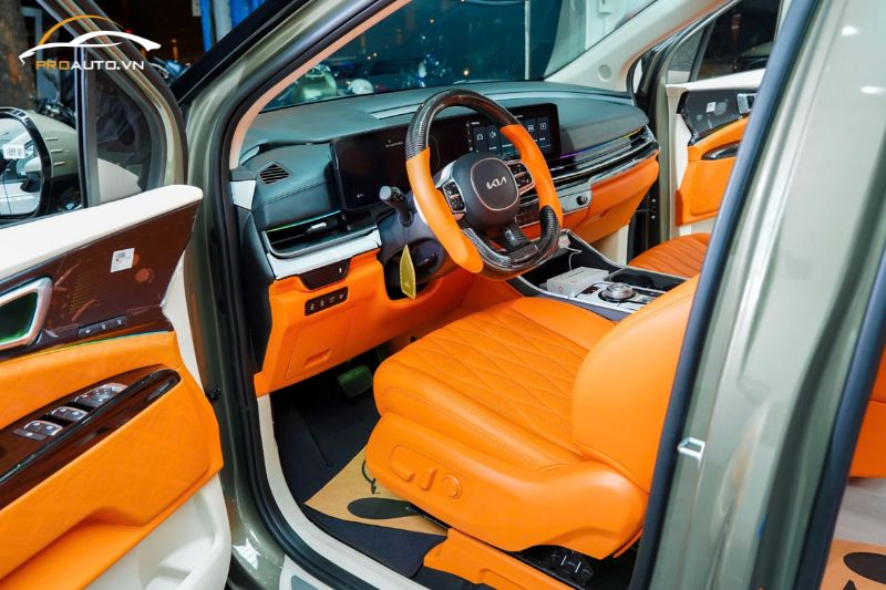 Đổi màu nội thất - Độ limousine xe Kia Carnival 2025