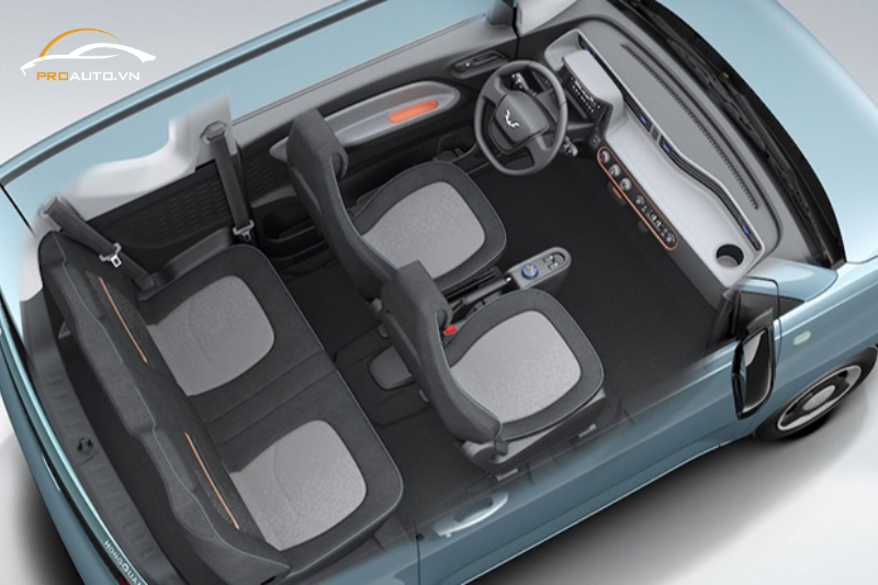 Ghế ngồi và khoang hành lý của Vinfast VF3