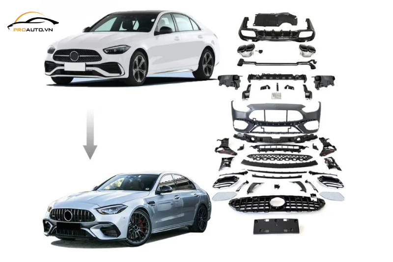Giá bodykit Mercedes C63 AMG mới nhất hiện nay
