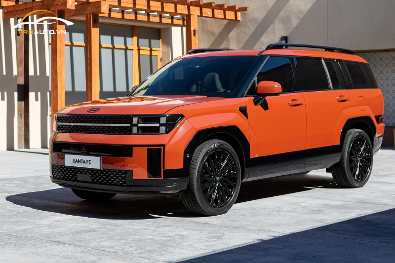 Gương chiếu hậu và tay nắm cửa của Hyundai Santafe 2024