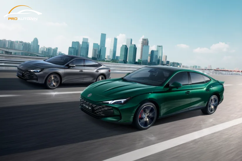 MG7 nổi bật với kiểu dáng coupe thể thao