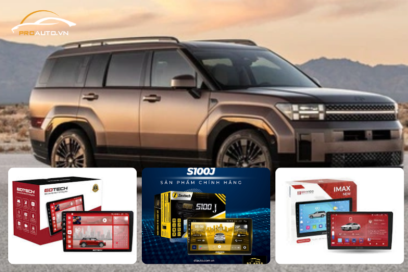 Nâng cấp màn hình Android thông minh cho Hyundai Santafe 2024