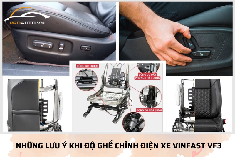 Những lưu ý khi độ ghế chỉnh điện xe Vinfast VF3
