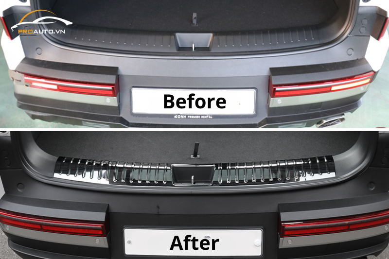 Ốp viền bảo vệ chống trầy cốp xe Hyundai Santafe 2024