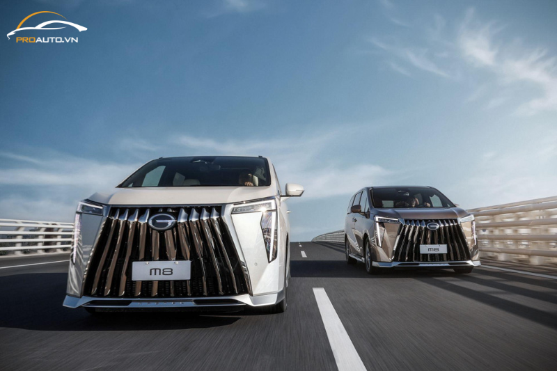 Phần đầu xe GAC M8 nổi bật 