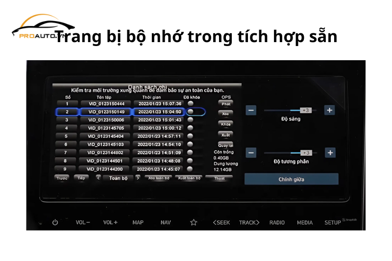 Trang bị bộ nhớ trong 16 GB
