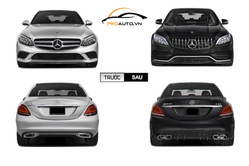 Ưu điểm của bộ bodykit Mercedes C63 AMG