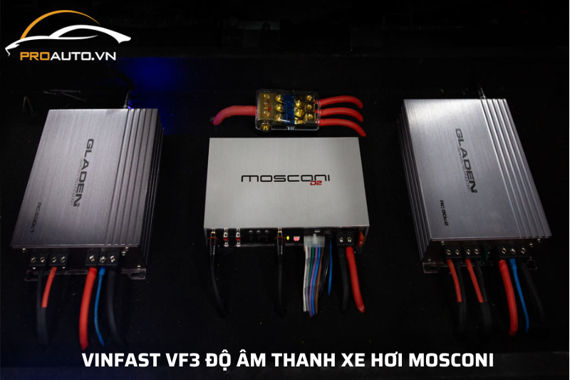 Vinfast VF3 độ âm thanh xe hơi Mosconi