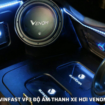 Vinfast VF3 độ âm thanh xe hơi Venom