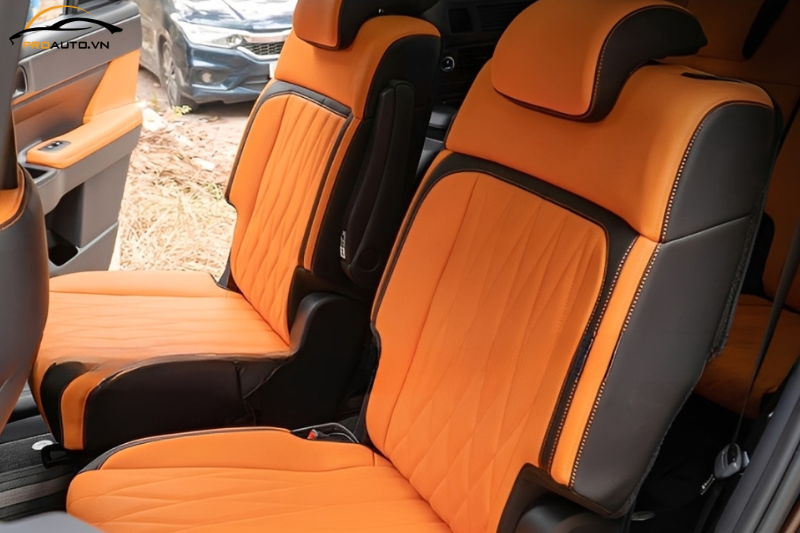 Bọc da ghế xe Hyundai Santafe 2024 bằng da Nappa