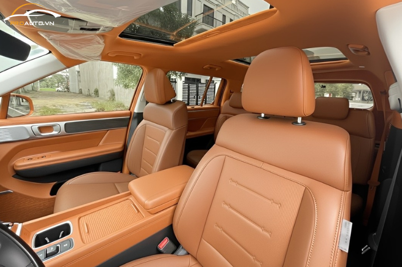 Bọc da ghế xe Hyundai Santafe 2024 - Loại nào sang nhất?