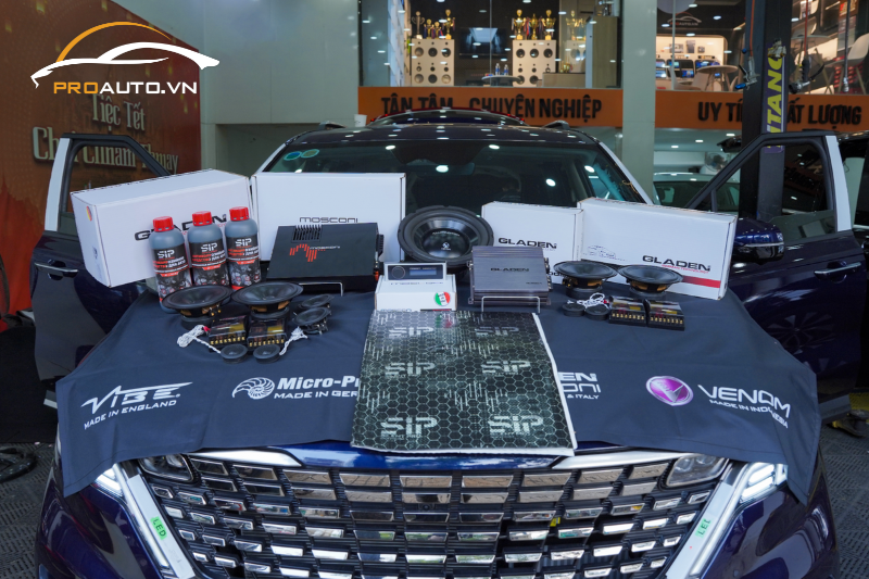 Cấu hình độ âm thanh xe Kia Carnival 5