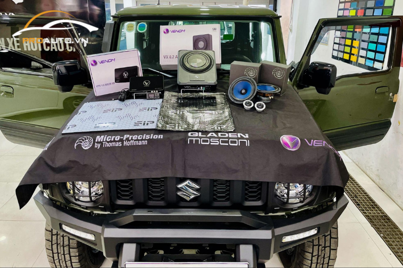 Cấu hình độ âm thanh xe Suzuki Jimny cực chất cho chủ xe