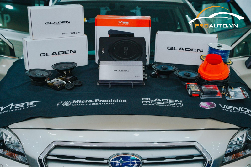 Cấu hình mẫu độ âm thanh xe Subaru Outback