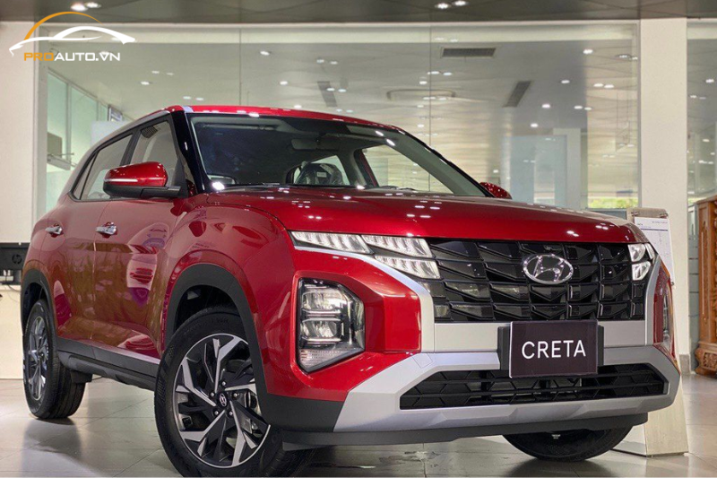 Cụm đèn trước của Creta 2024 có bố trí độc lập theo xu hướng hiện đại