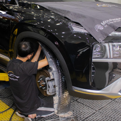 Dán cách âm hốc bánh xe tại PROAUTO.VN