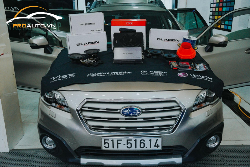 Độ âm thanh xe Subaru Outback - Bảng giá 2024