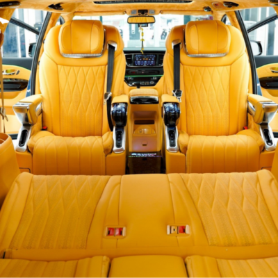Độ ghế Limousine HongYi Crystal 4.0 Pro cho xe Hyundai Santafe 2024