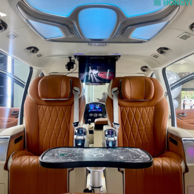 Độ ghế Limousine HongYi Crystal 5.0 cho xe Hyundai Santafe 2024