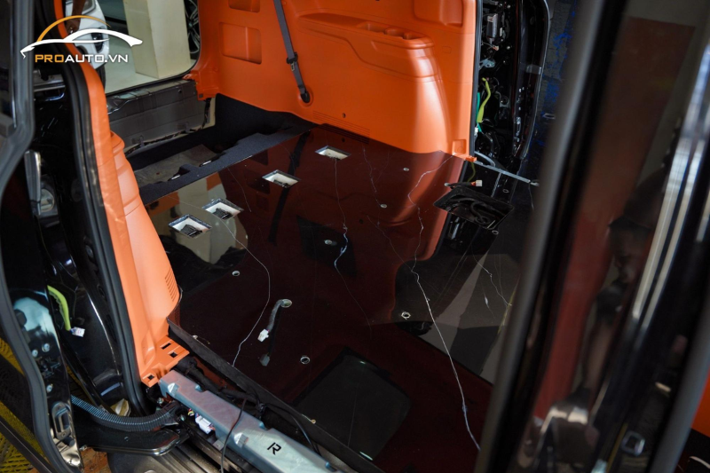 Độ sàn Marble cho xe Hyundai Santafe 2024