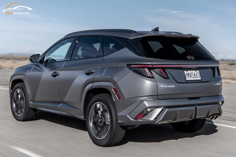Đuôi xe Hyundai Tucson Facelift 2025