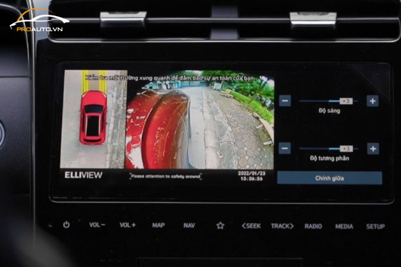 Góc cam của ICAR Elliview V5 Lite khi xi nhan