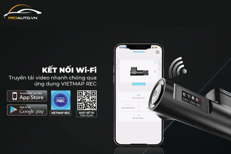 Kết nối wifi - Truyền tải video nhanh chóng