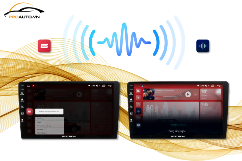 Màn hình GT 11 điều khiển giọng nói tiếng Việt 3 miền