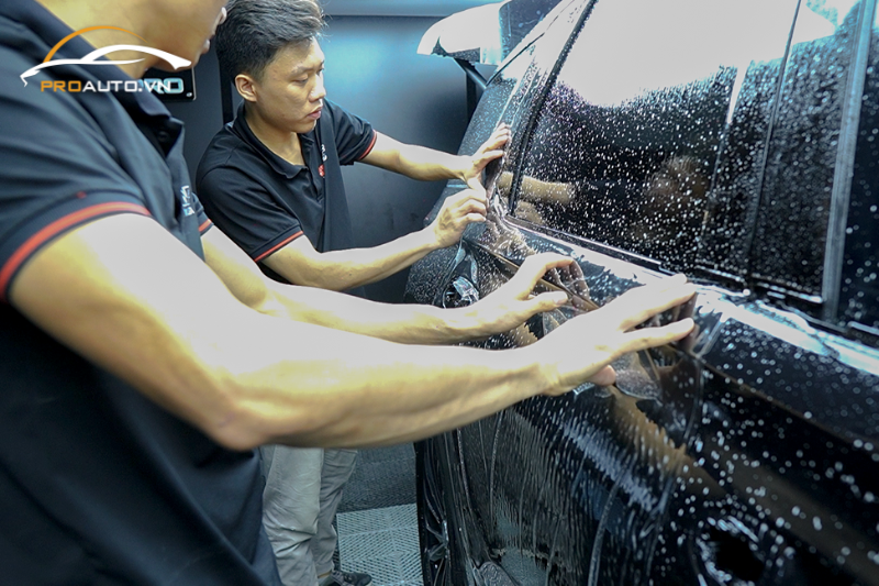 Quy trình dán phim PPF xe Hyundai Palisade tại PROAUTO.VN