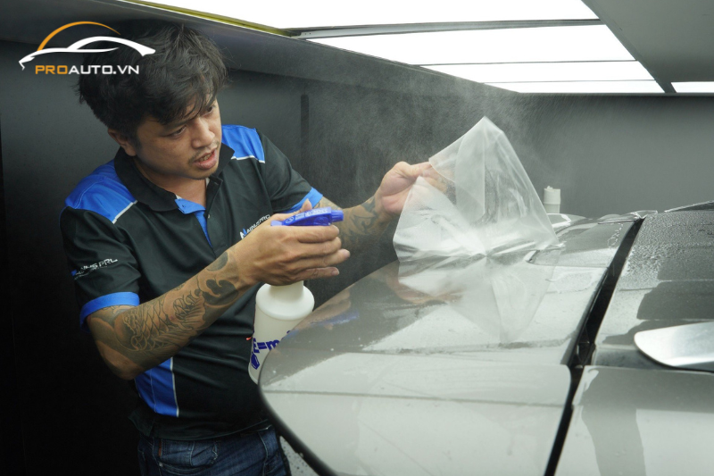 Quy trình dán phim PPF xe Lexus LX600 tại PROAUTO.VN