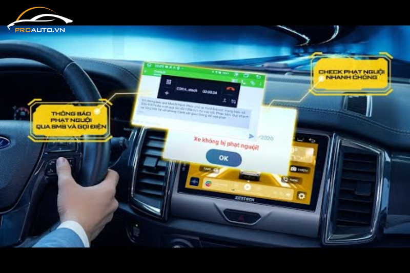Android box Zestech DX265 Plus kiểm tra phạt nguội tức thời