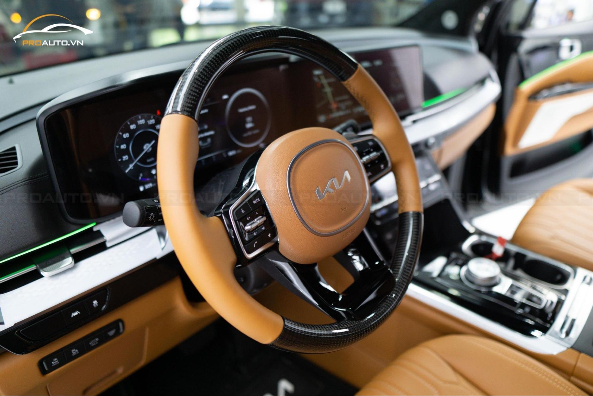 Bọc da vô lăng cho Kia Carnival 
