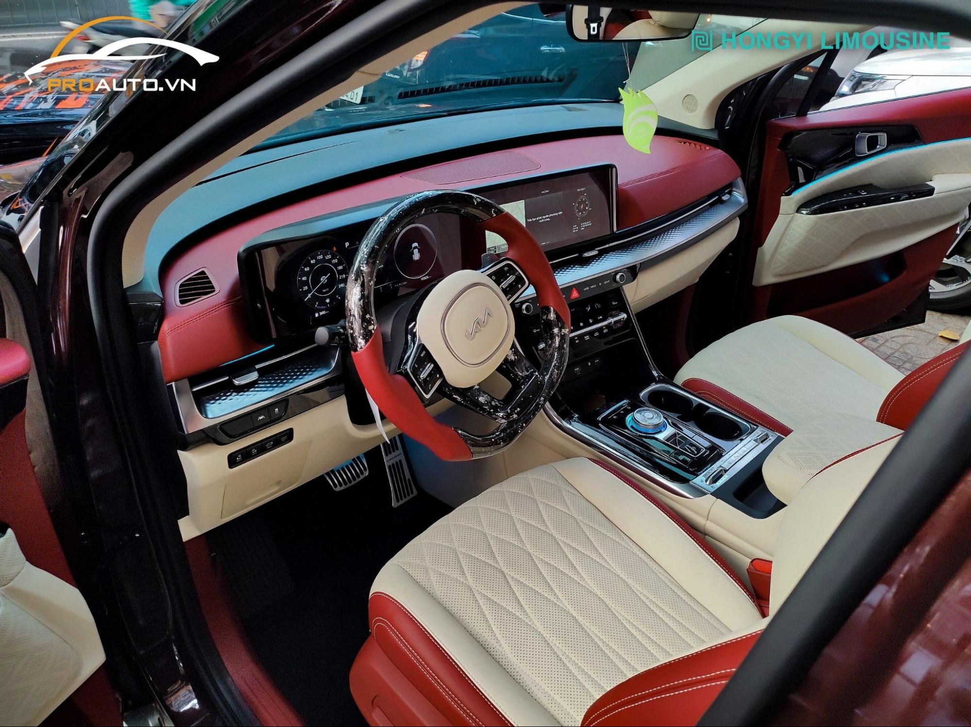 Bọc da vô lăng cho Kia Carnival 