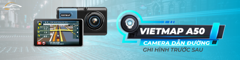 Camera hành trình Vietmap A50 - Tích hợp dẫn đường và ghi hình trước sau