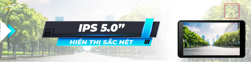 Camera hành trình Vietmap A50 với màn hình IPS 5.0", độ nét cao