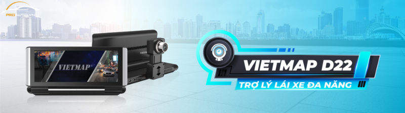 Camera hành trình Vietmap D22 - Trợ lý lái xe đa năng đặt Taplo