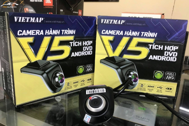 Camera hành trình Vietmap V5 tích hợp màn hình Android ô tô