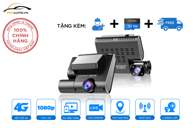 Camera hành trình Vietmap VM300 chính hãng