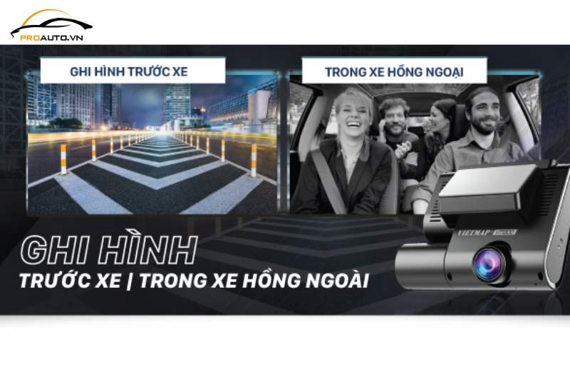 Camera hành trình Vietmap VM300 ghi hình kép