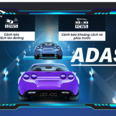 Cảnh báo ADAS an toàn khi lái xe trên camera hành trình Vietmap P2