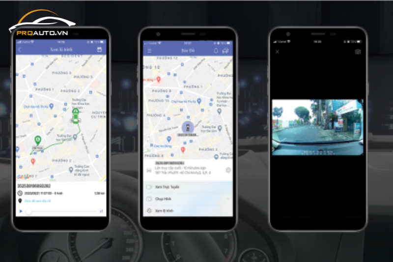 Định vị trực tuyến trên camera Vietmap P2