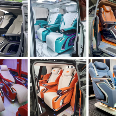 Độ Limousine xe Hyundai Santafe 2025 với ghế Limousine HongYi