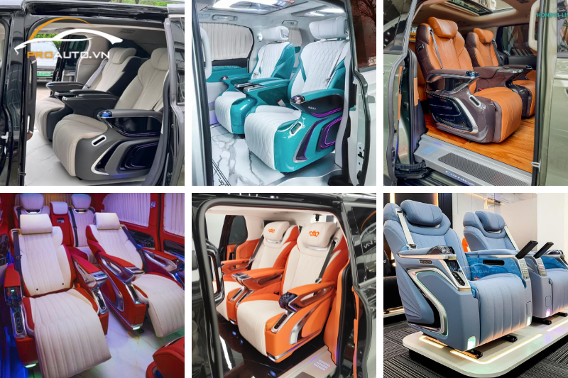Độ Limousine xe Hyundai Santafe 2025 với ghế Limousine HongYi