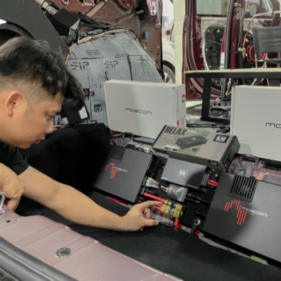 Độ loa xe Mitsubishi Xpander thương hiệu Mosconi