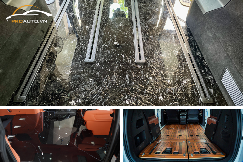 Độ sàn xe ô tô cho xe Hyundai Santafe 2025