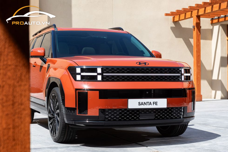 Mặt ga lăng xe Hyundai Santafe 2025