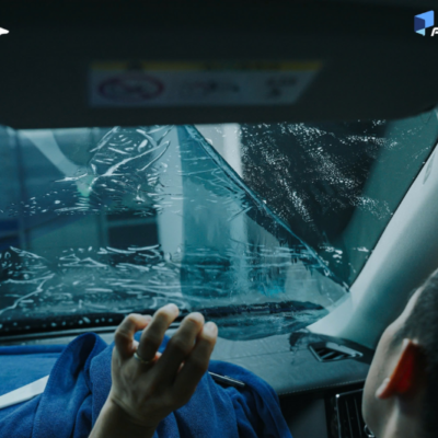 Thi công dán phim cách nhiệt kính lái xe Mitsubishi Xpander 2025